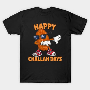 Happy Challah Days Hanukkah Chanukah Funny Jewish Bread T-Shirt